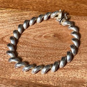 Italian Sterling Silver San Marco Bracelet 7.5"